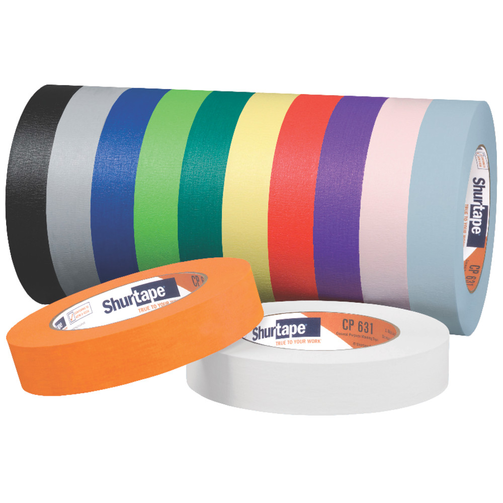 CP 631 General Purpose Grade, Medium-High Adhesion Colored Masking Tape