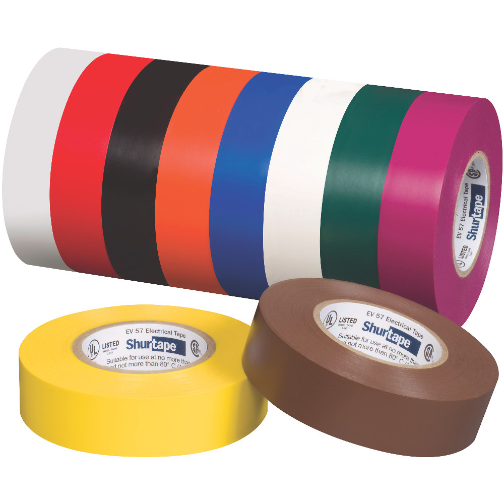 EV 57 CLR General Purpose Grade, UL Listed, Colored Electrical Tape
