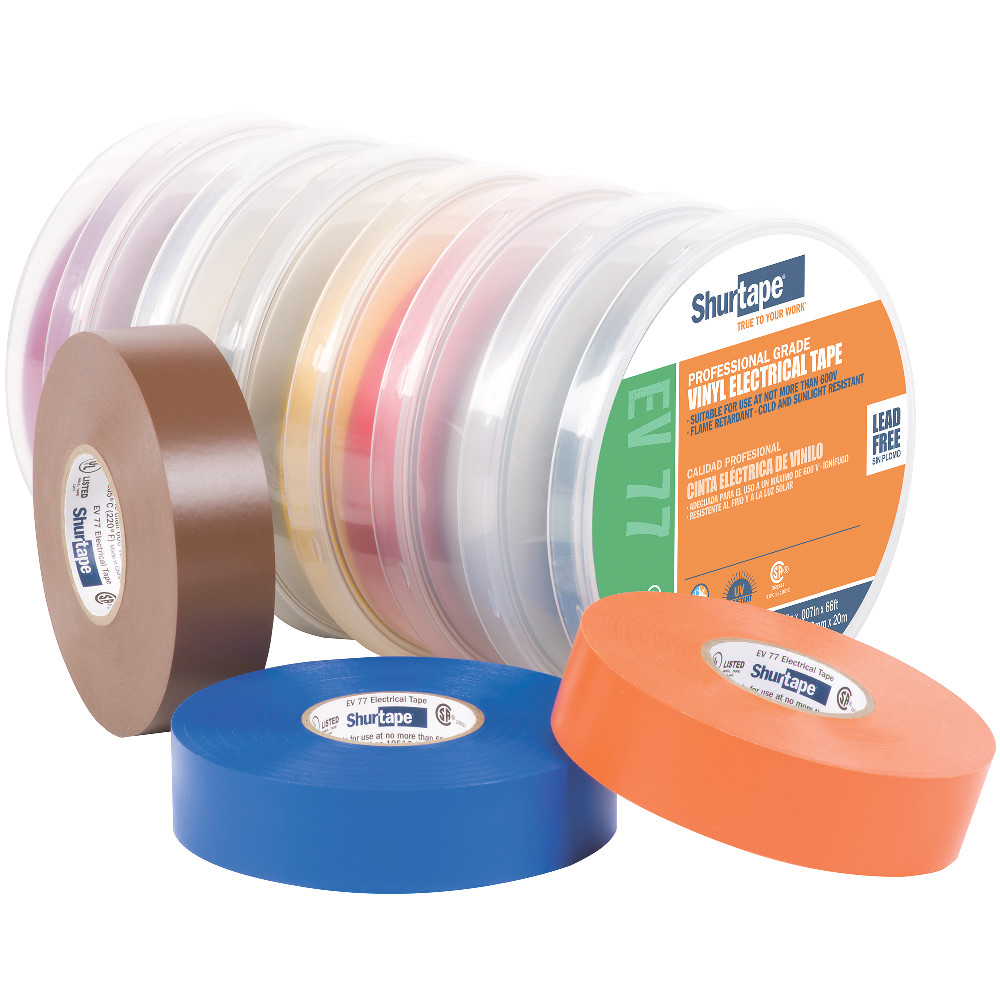 EV 77 CLR Professional Grade, UL Listed, Colored Electrical Tape