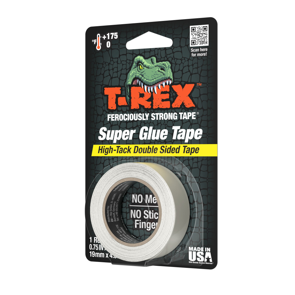 T-Rex® Double Sided Super Glue Tape with High-Tack Acrylic Adhesive