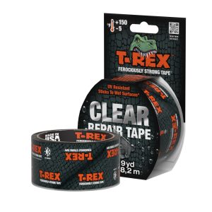 T-Rex® Clear Repair Tape with All-Weather Crystal Clear Construction
