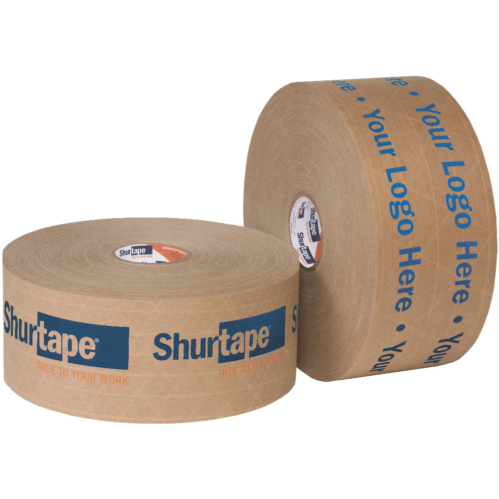 WP 450 Extra Heavy Duty Grade, Water Activated Reinforced Paper Tape with Custom Print