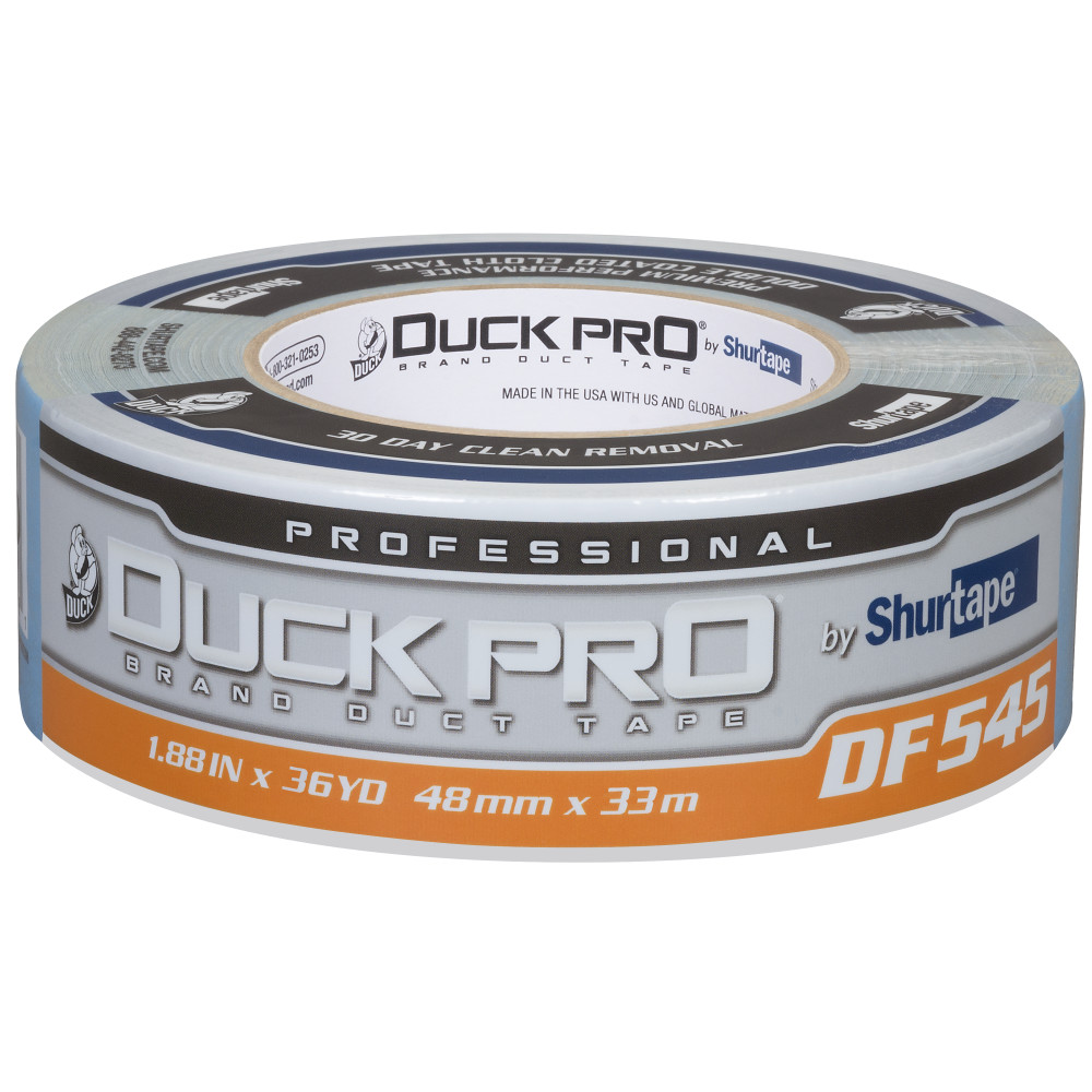 DF 545 Duck Pro® by Shurtape® Professional Grade, Premium Double-Coated Cloth Tape