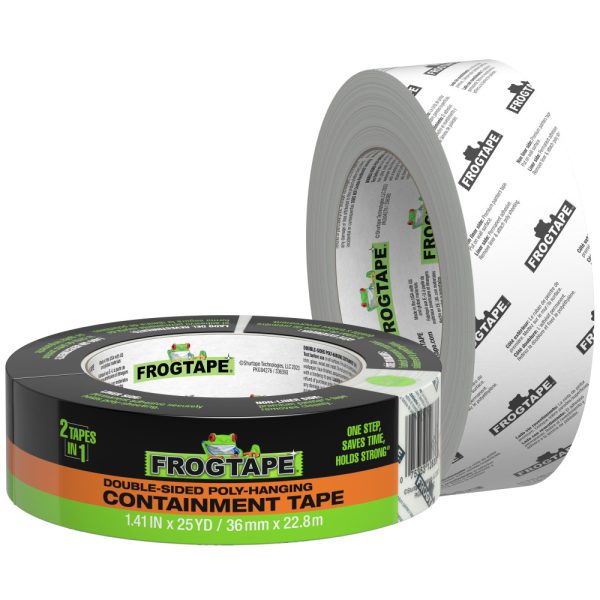 FrogTape® Premium Grade, Double-Sided Poly-Hanging Containment Tape