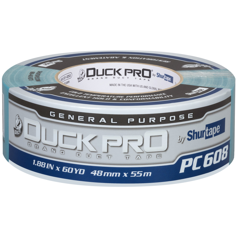 PC 608 Duck Pro® by Shurtape® General Purpose Grade, Co-Extruded Abatement Duct Tape