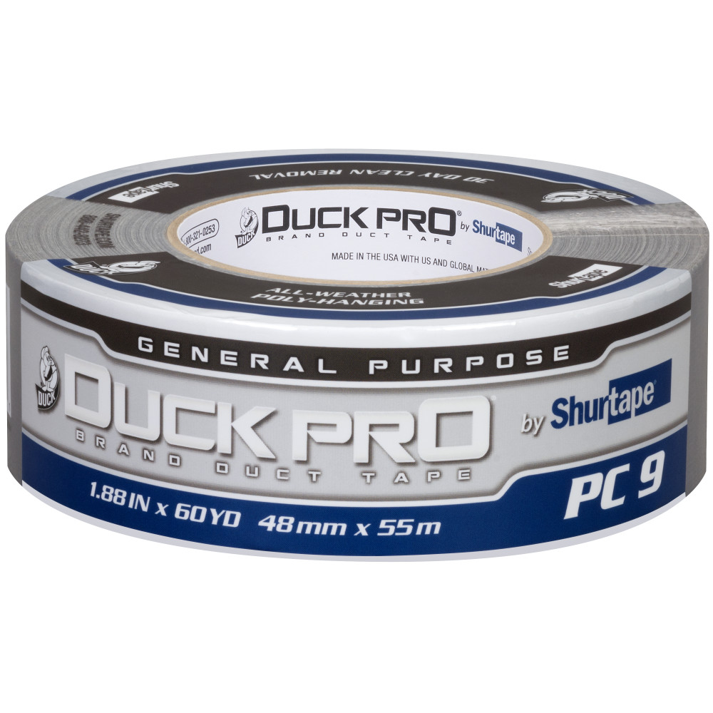 PC 9 Duck Pro® by Shurtape® General Purpose Grade, Co-Extruded Cloth Duct Tape